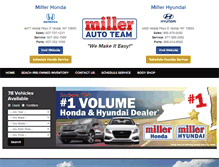 Tablet Screenshot of millerautoteam.com